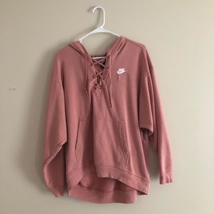 Nike pink hoodie